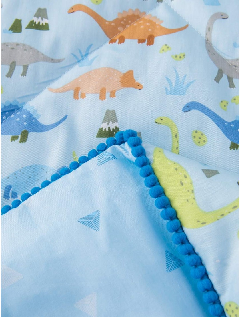 Динозаврики (голубой) Комплект Детский с одеялом Sofi de Marko
